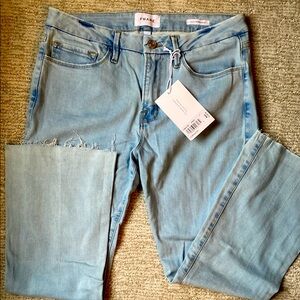 NWT-Frame Denim Blue Le Crop Mini Boot Jeans